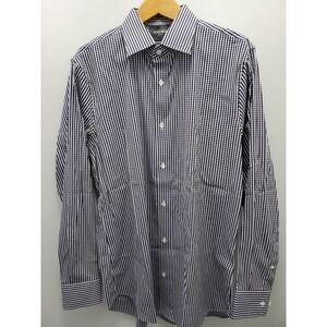 Bonobos Stretch Dress Shirt Mens 16 1/2 35‎ Tailored Slim Fit Blue Plaid Check